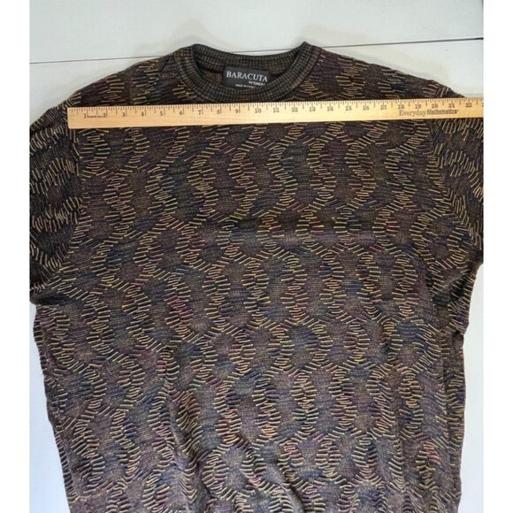 Baracuta by Tundra 90s Y2K Coogi Style 3D Knit Sweater Size XXL Hip Hop Cosby - Picture 8 of 12